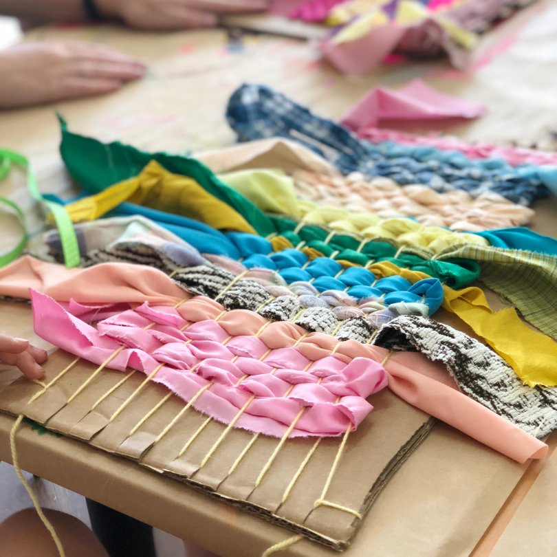 cardboard weaving