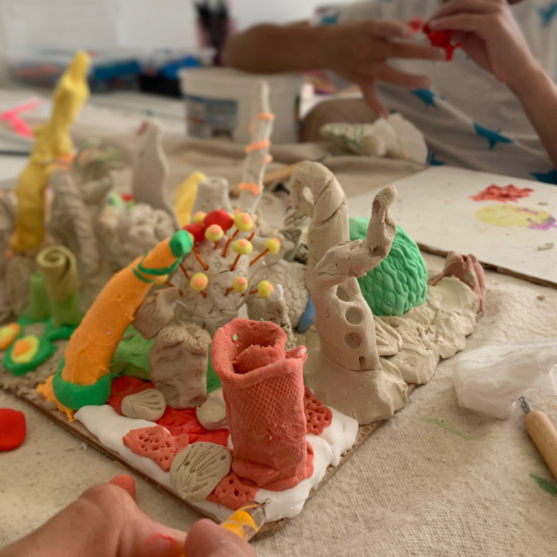 clay coral reef