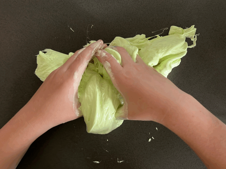 kneading slime