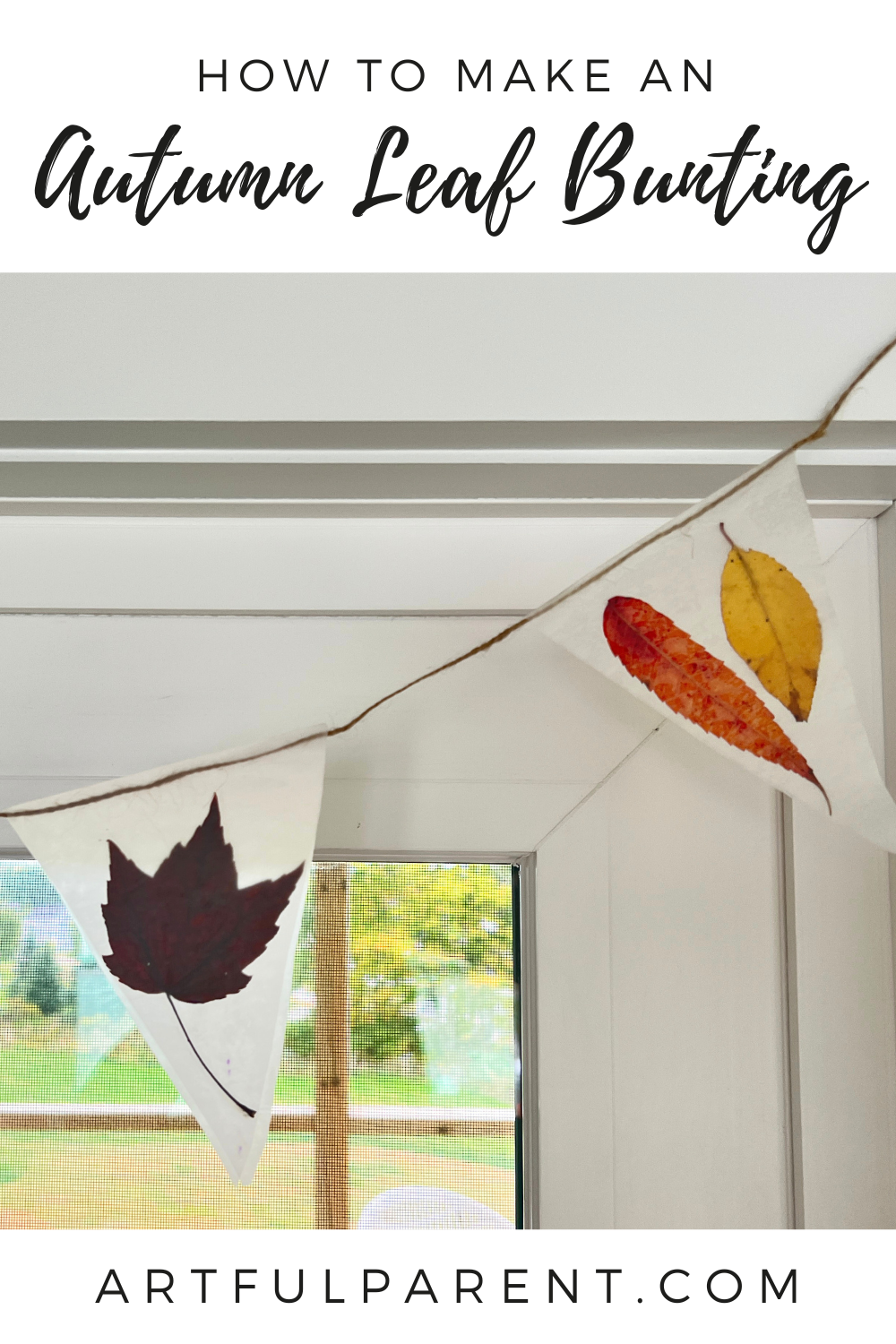 leaf bunting pinterest