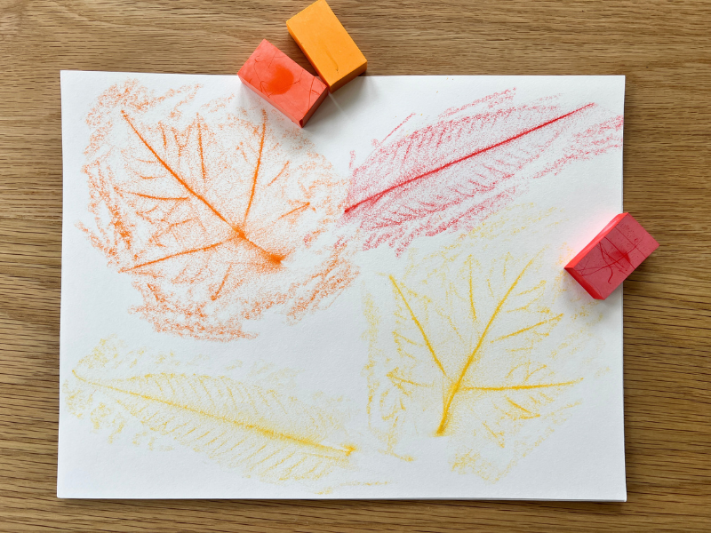 How to Make Fall Leaf Rubbings for Kids