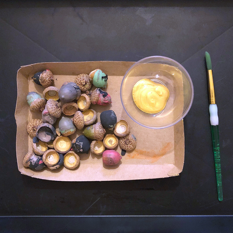 painting acorns