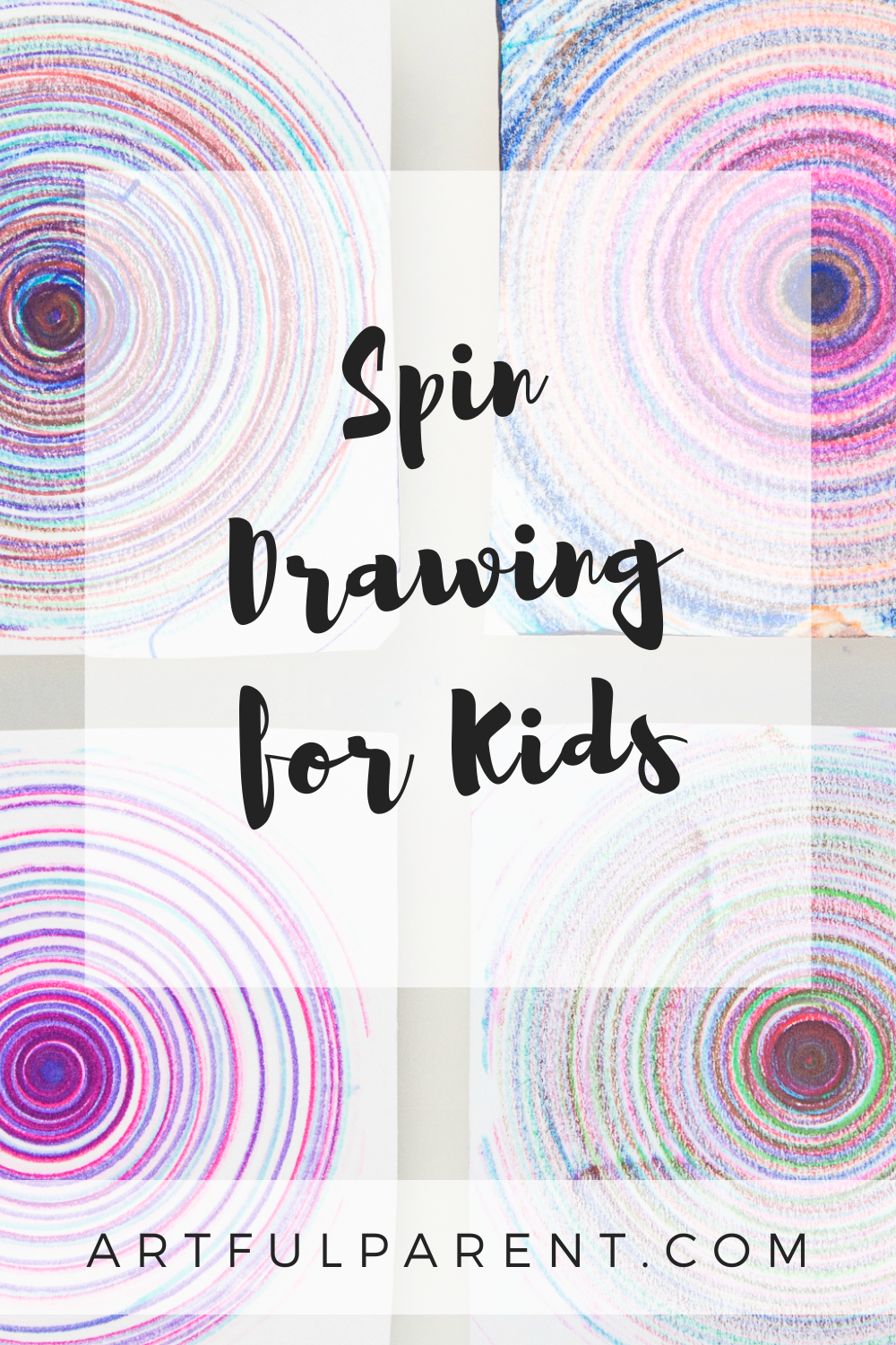 How to do Spin Drawing for Kids