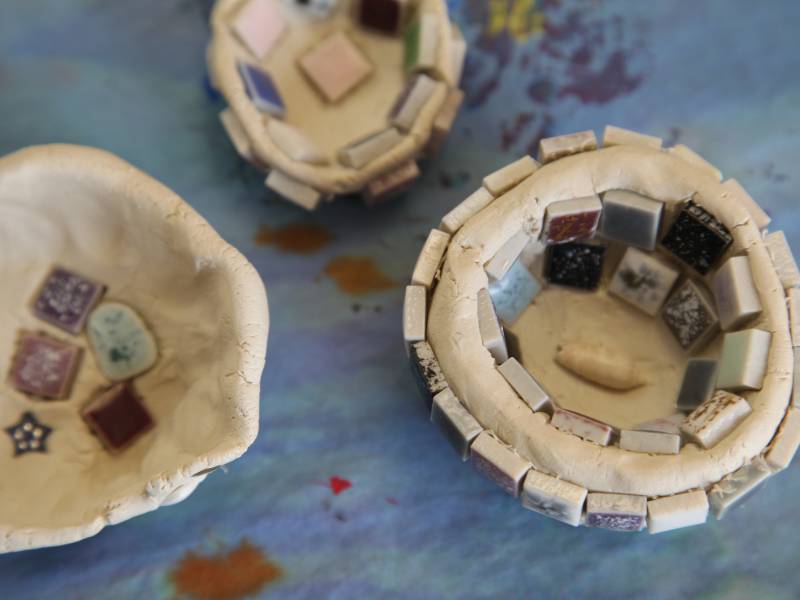 clay bowl mosaics