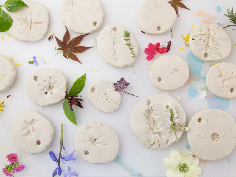 nature clay prints