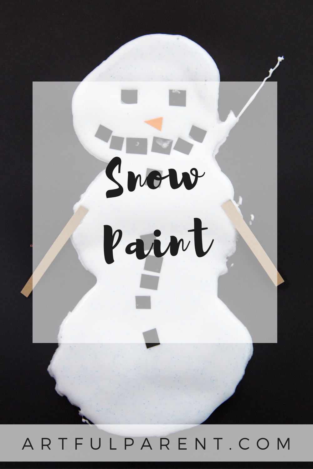 How to Make Puffy Snow Paint for Kids