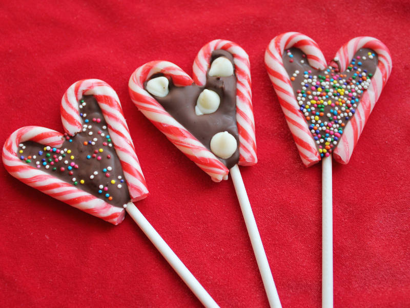 candy cane lollipops