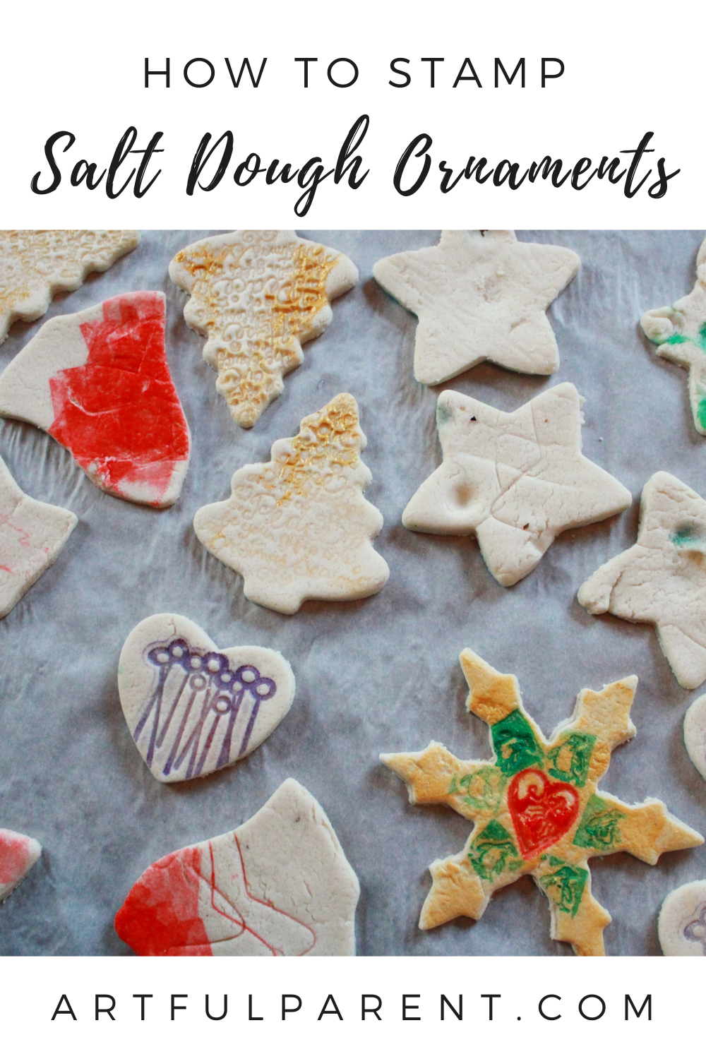 stamped salt dough pinterest