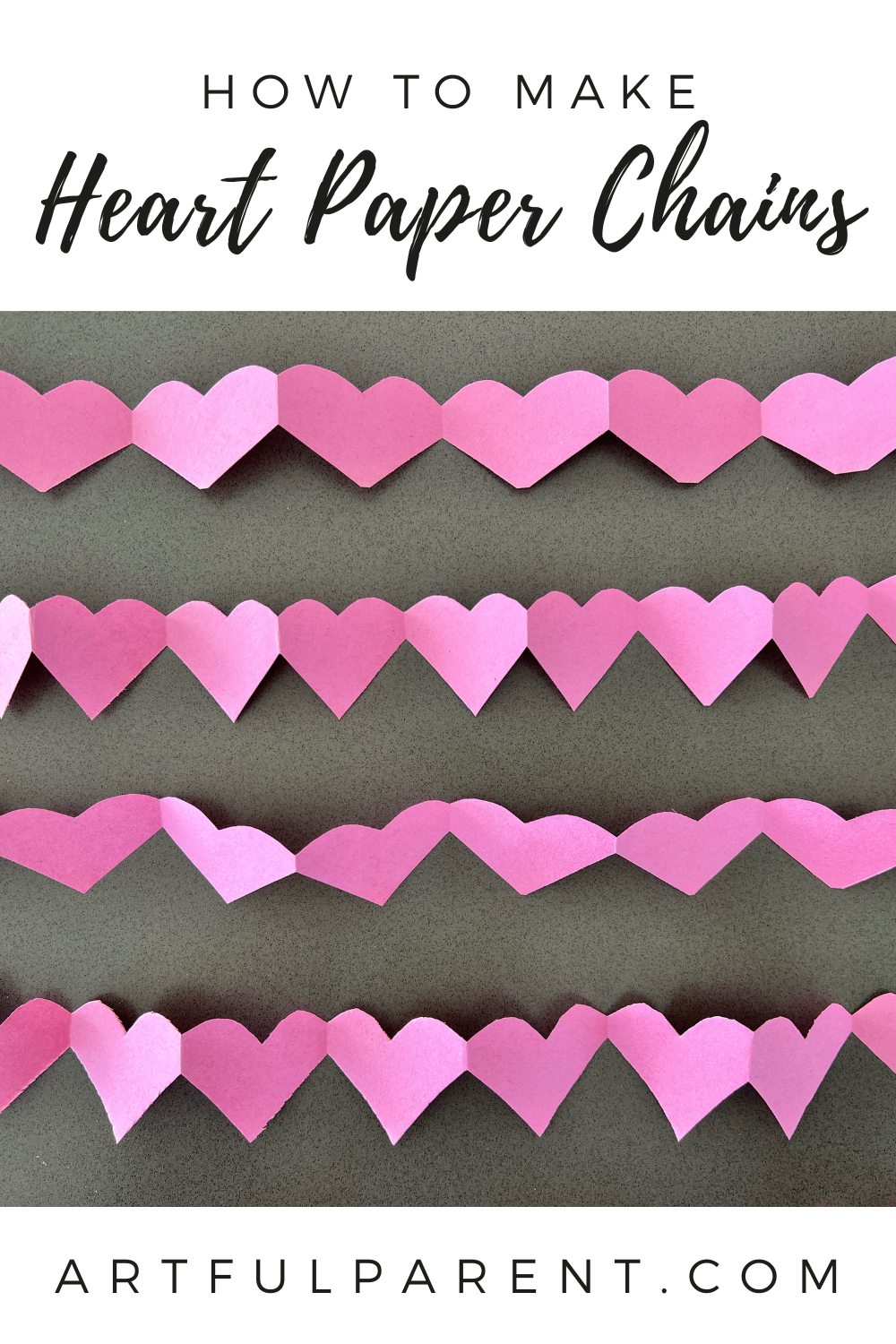 heart paper chains pinterest