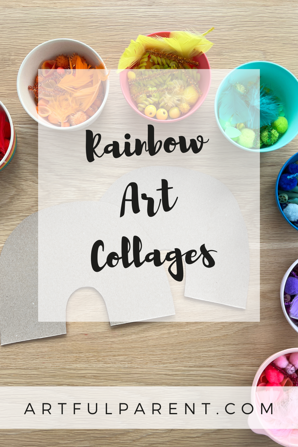 How to Make Rainbow Art Collages for Kids