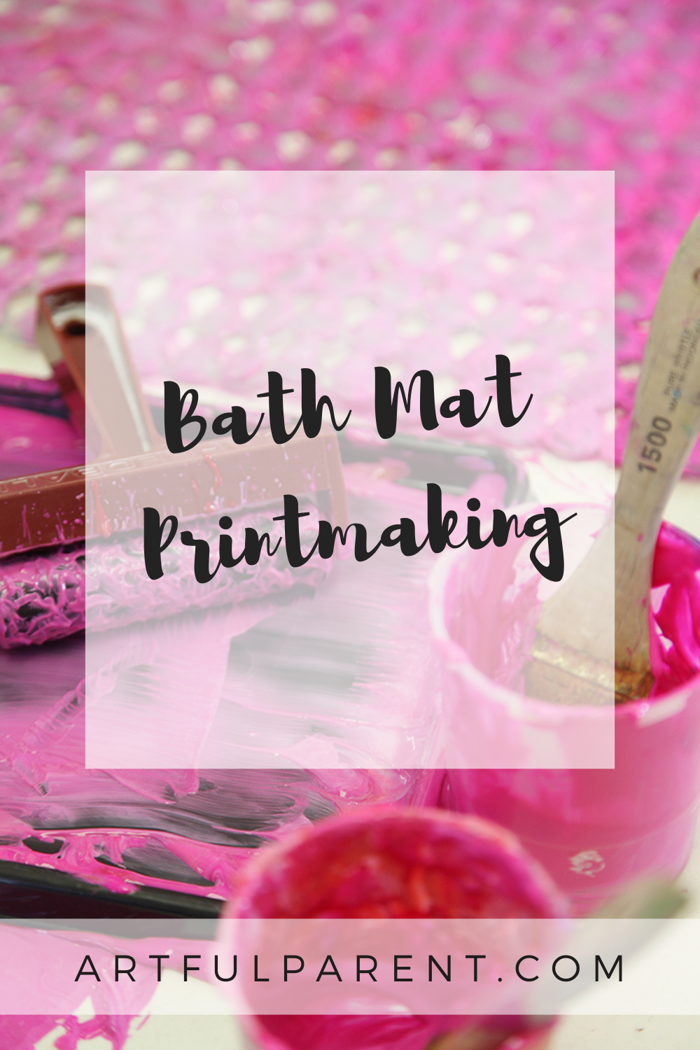 How to do Printmaking with your Bath Mat!