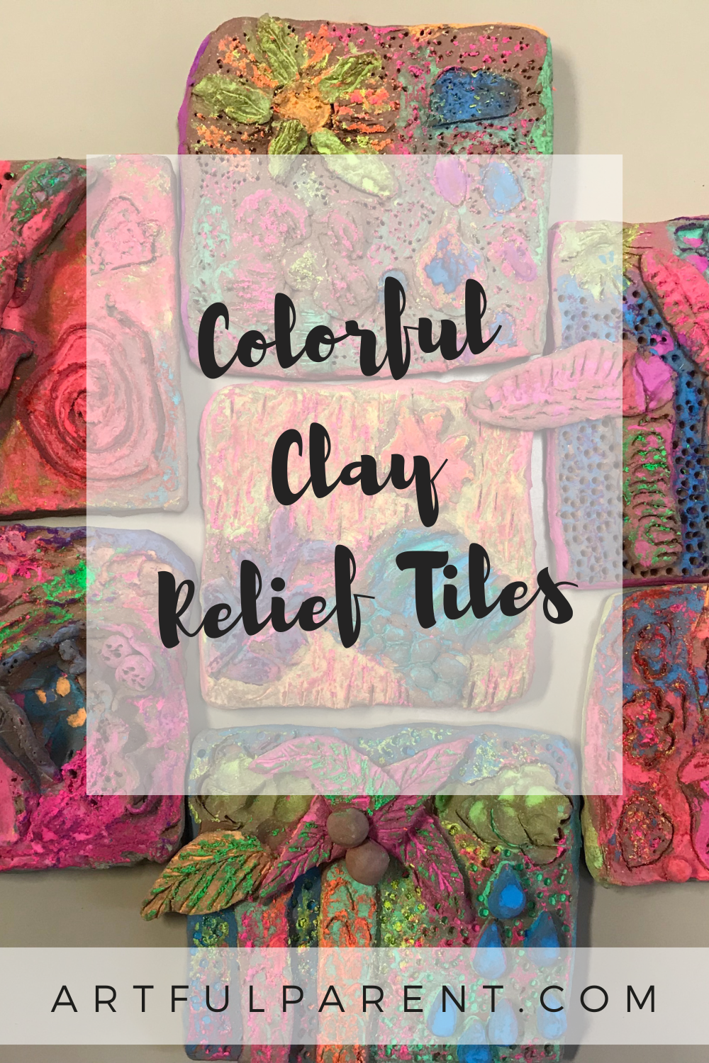 How to Create Colorful Clay Relief Tiles for Kids