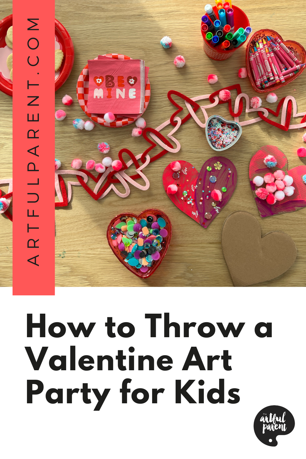 valentine art party pinterest