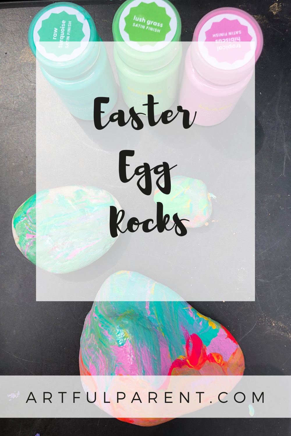 How to Paint Easter Egg Rocks
