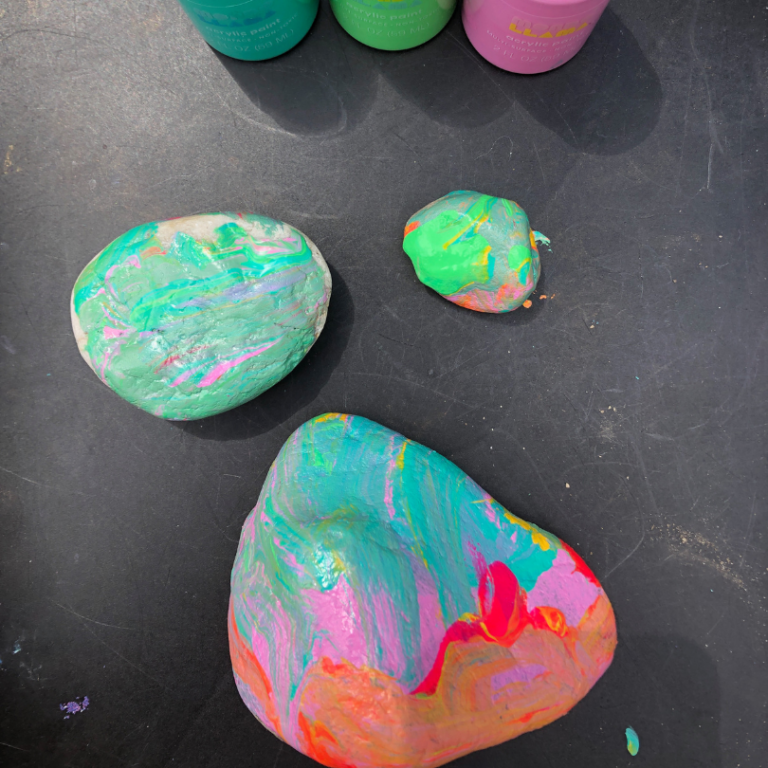 easter egg rocks
