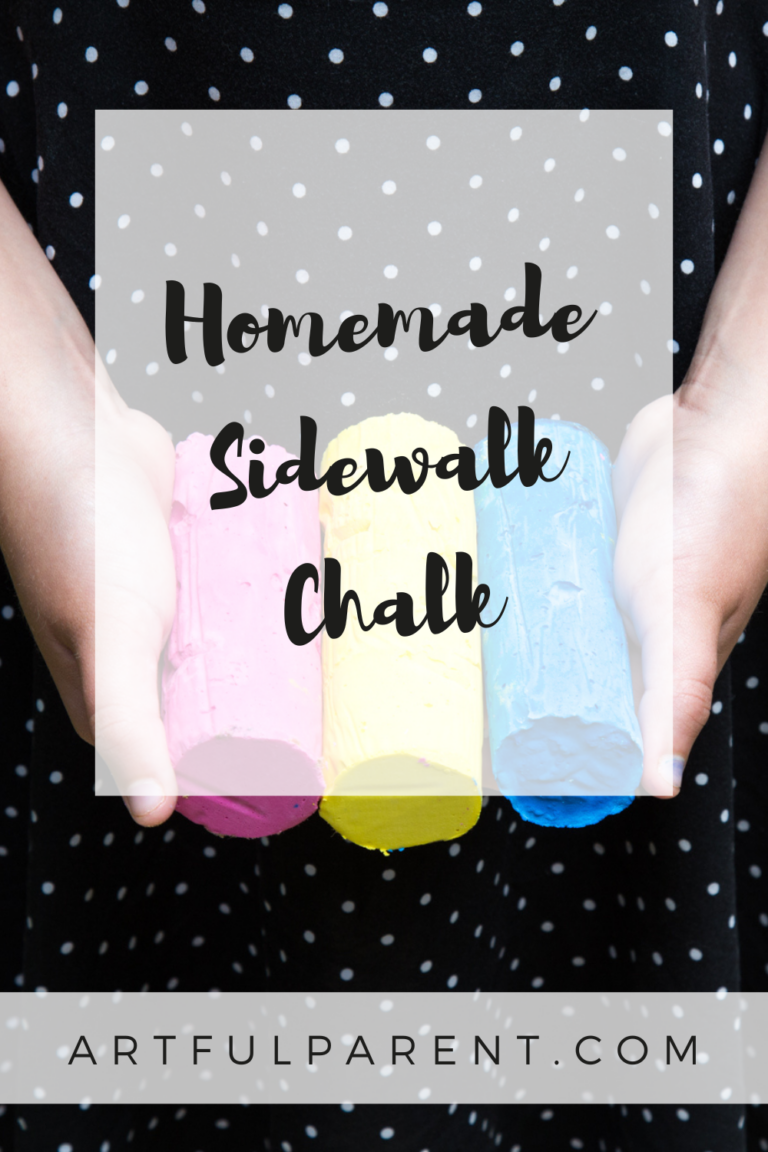 How to Make Your Own Sidewalk Chalk - The Artful Parent