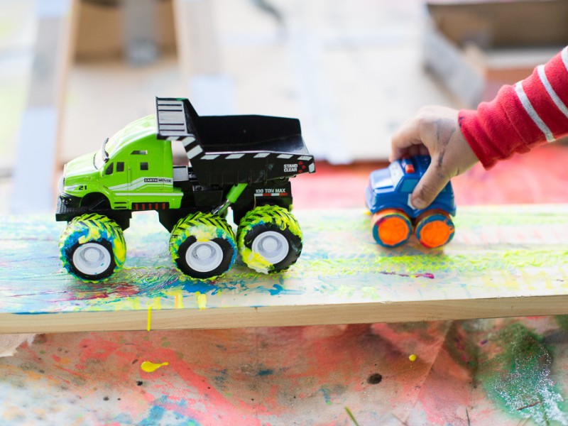 painting with cars