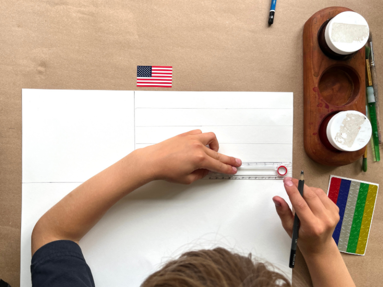 drawing lines on flags