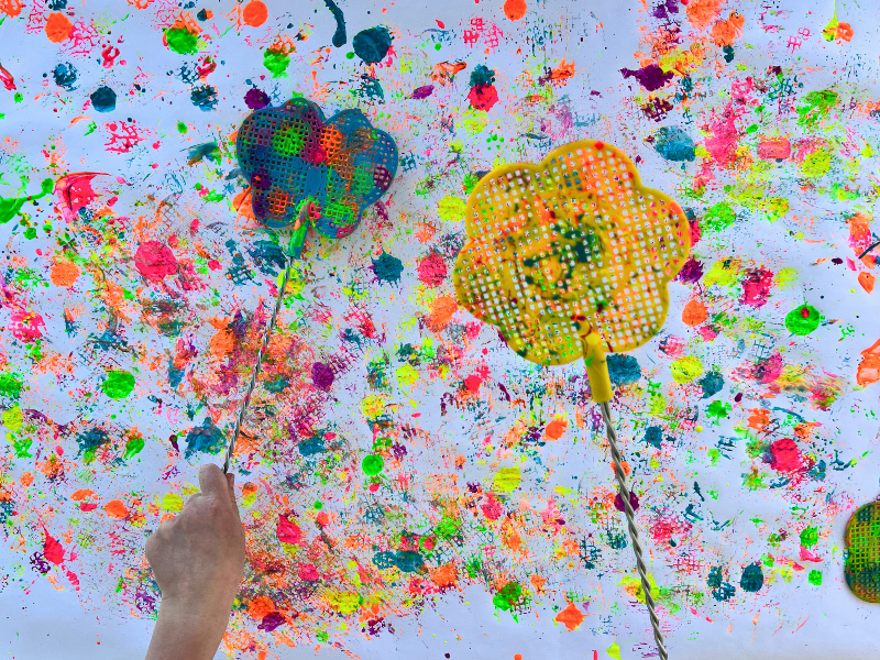 fly swatter painting