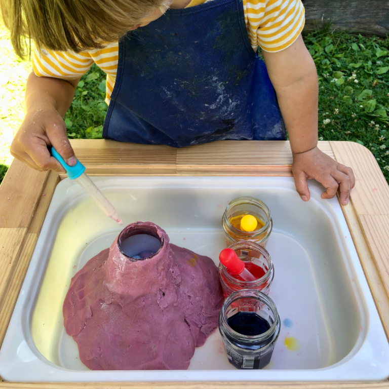 making a volcano