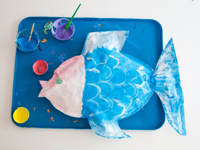 painted paper fish