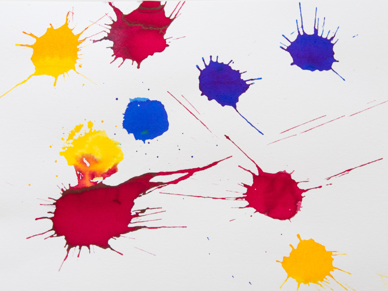 splat fireworks art