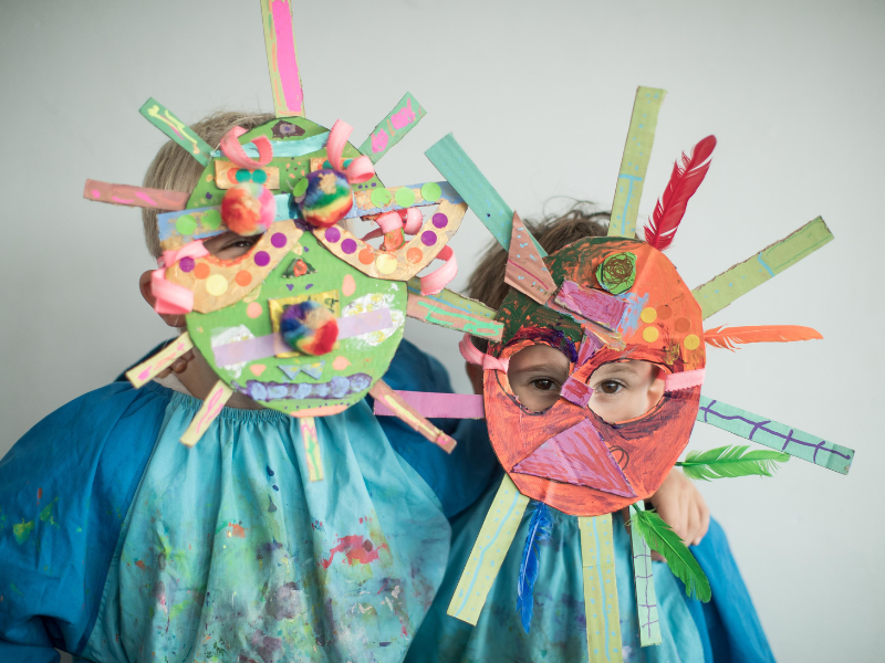 cardboard masks