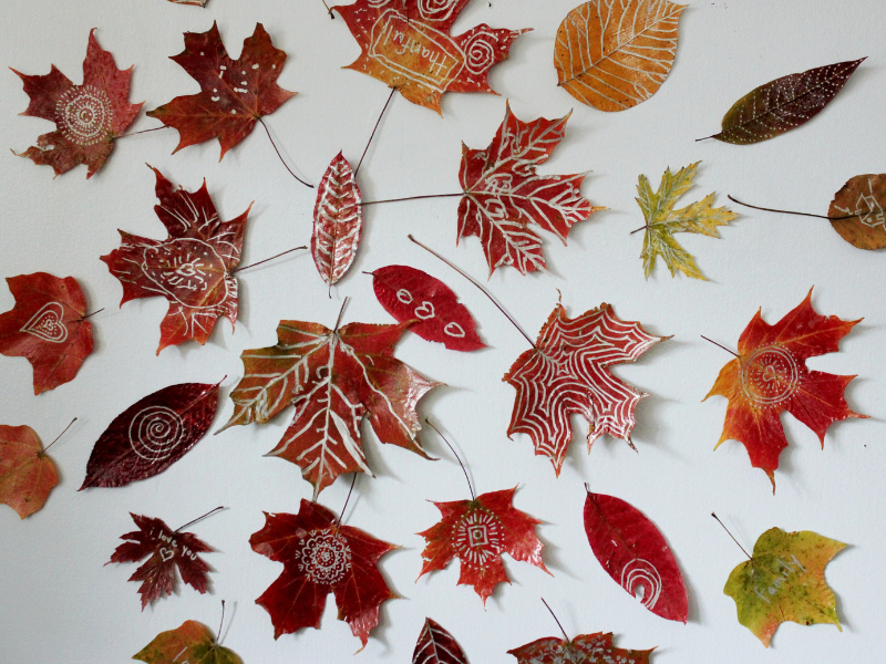 leaf mandala