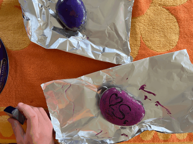 melted crayon rocks
