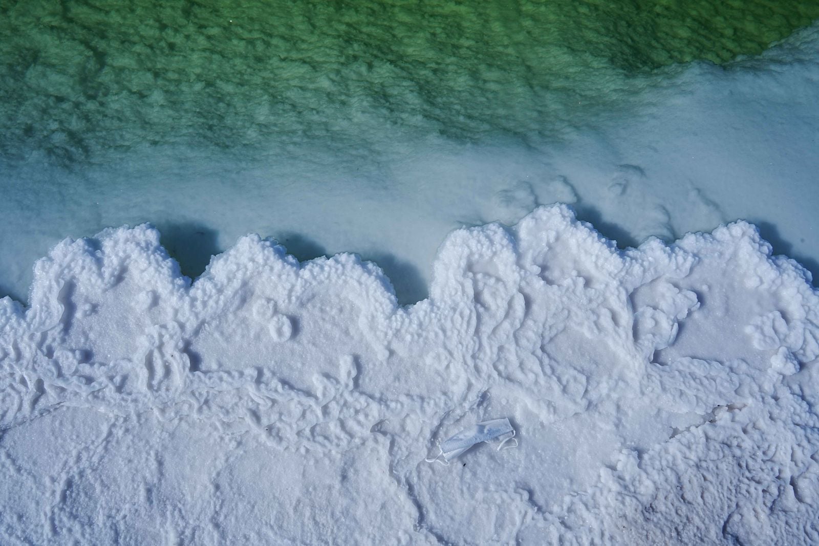 salt on watercolor